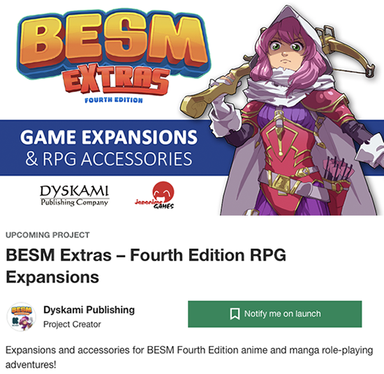 BESM EXTRAS KICKSTARTER